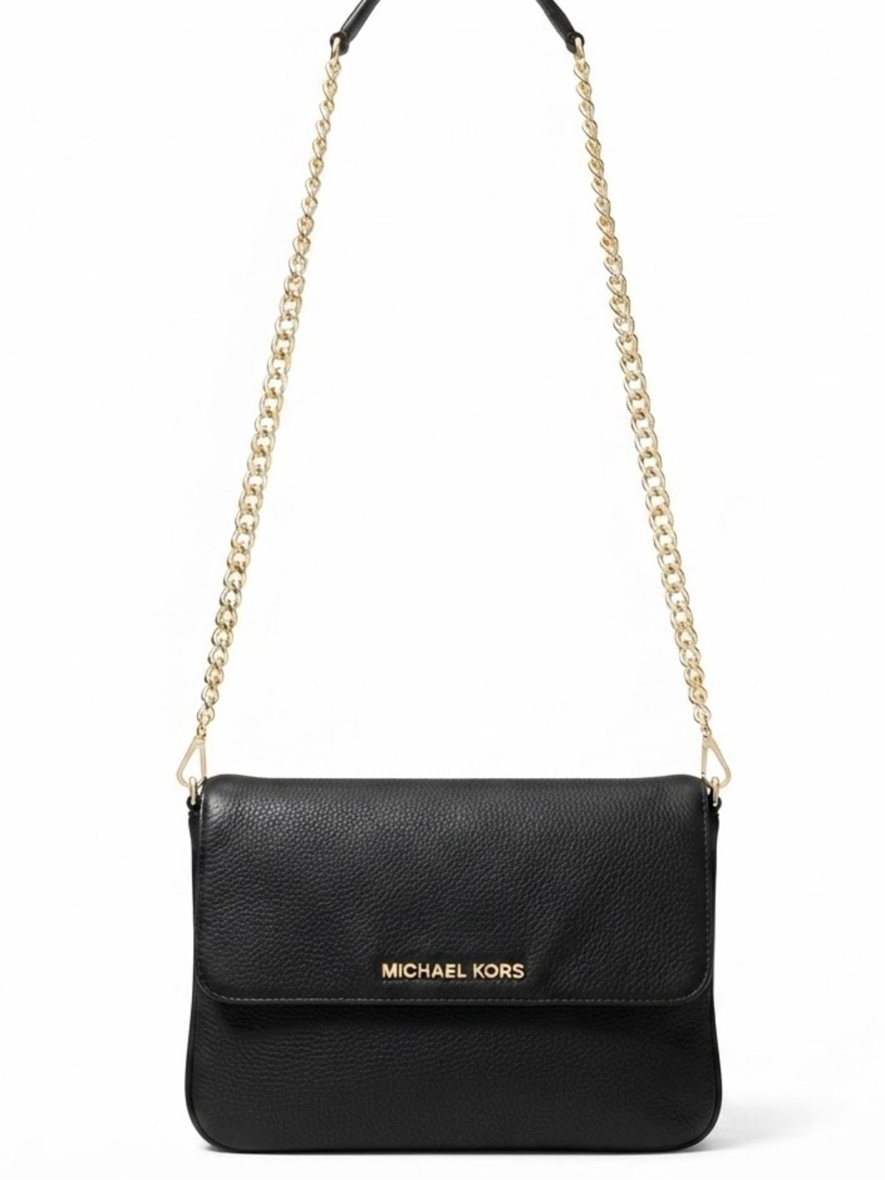 Michael Kors Black Pebbled Leather Crossbody Bag